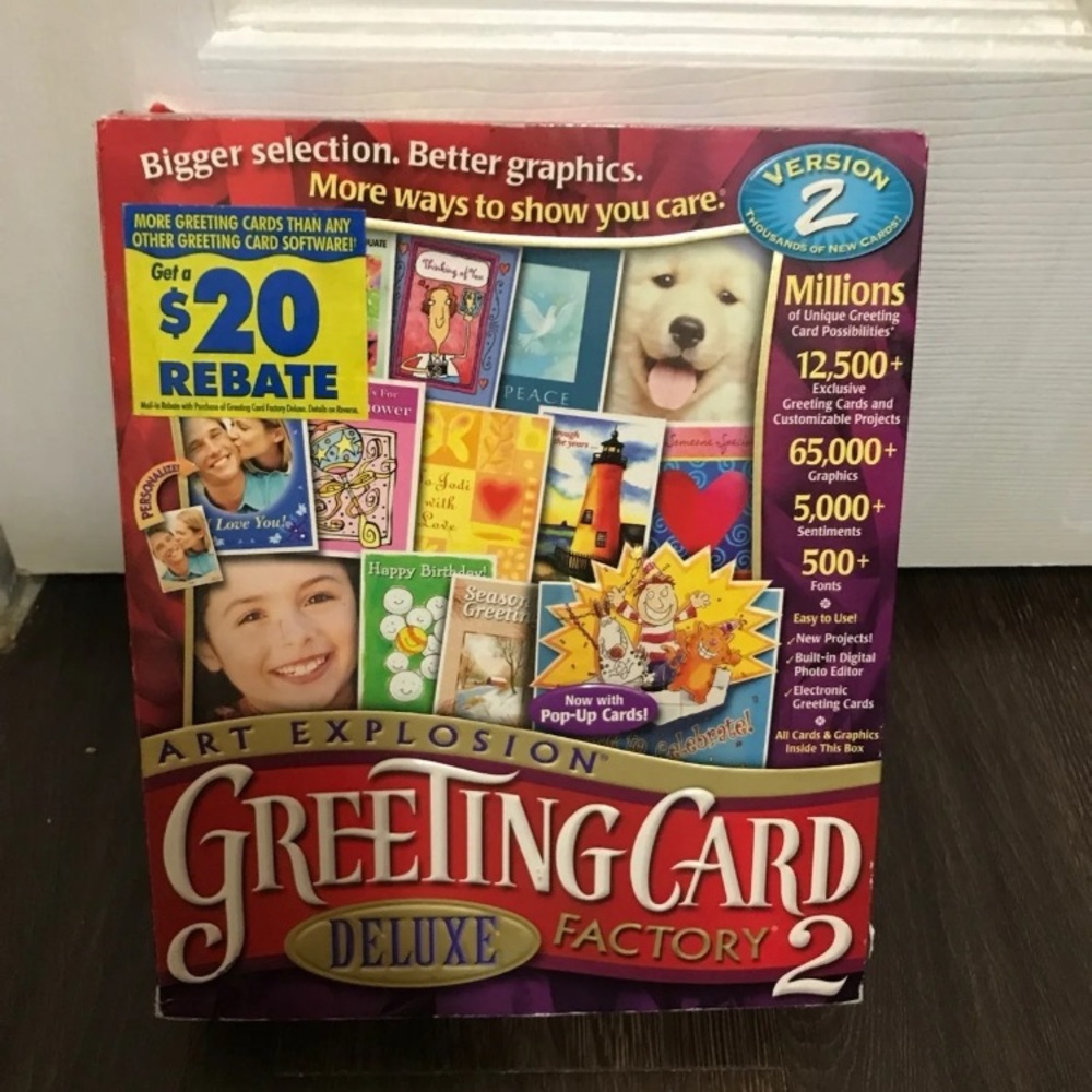 Greeting card factory computer disc